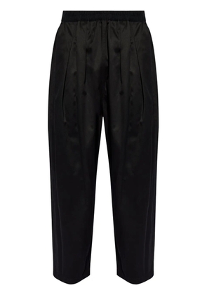 Maison Margiela pleated cotton trousers - Black