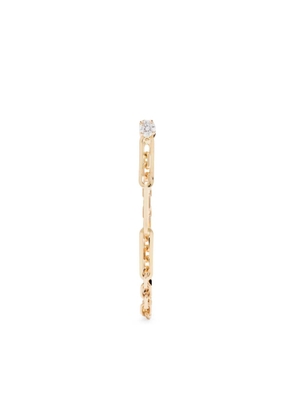 Yvonne Léon 18K yellow gold diamond Solitaire chain diamond drop earring