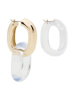 sacai gold-tone hoop earrings