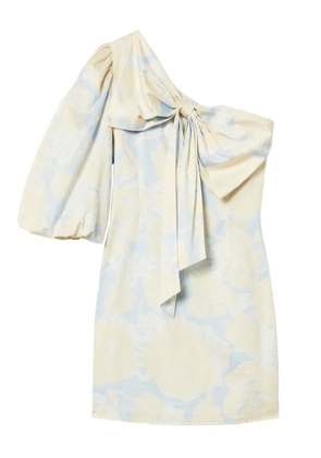 TWINSET one-shoulder bow-detail dress - Blue