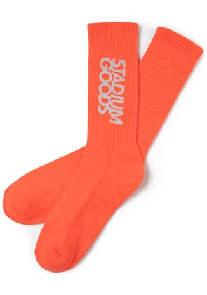 STADIUM GOODS® logo 'Infrared' crew socks - Orange