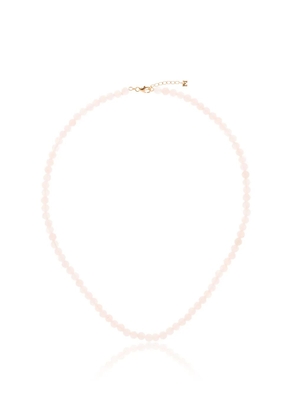 Mateo 14kt yellow gold rose quartz necklace