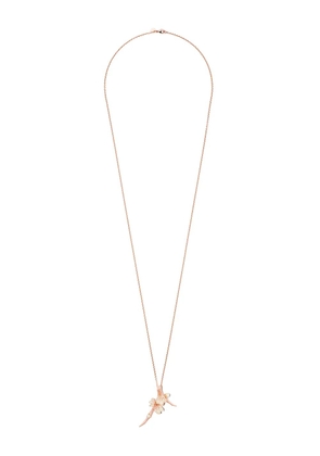 Shaun Leane Cherry Blossom diamond and pearl flower pendant necklace - Gold