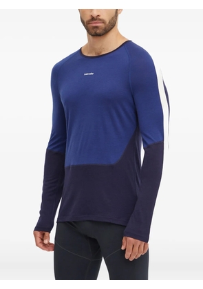 icebreaker panelled long-sleeve top - Blue
