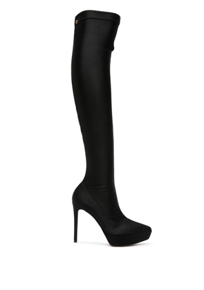 Gianvito Rossi 120mm platform over-the-knee boots - Black