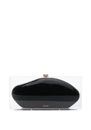 Cult Gaia Annika transparent clutch bag - Black