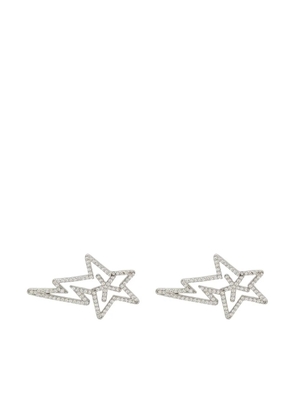 BAPY BY *A BATHING APE® signature Star Bolt motif earrings - Silver