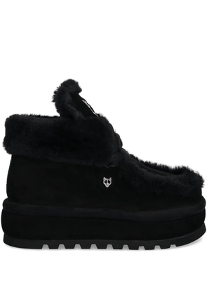 NAKED WOLFE 60mm Bambi shearling boots - Black
