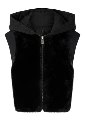 PINKO hooded faux-fur jacket - Black