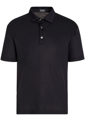 Zegna High Performance wool polo shirt - Blue