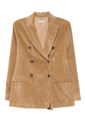 Antonelli double-breasted corduroy jacket - Neutrals