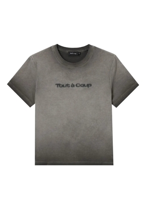 tout a coup logo-print T-shirt - Grey