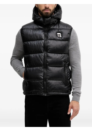 Karl Lagerfeld hooded padded gilet - Black