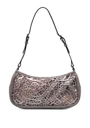 Burberry Pre-Owned 2000-2017 Nova Check Cutout Leather Accessory Pochette shoulder bag - Silver