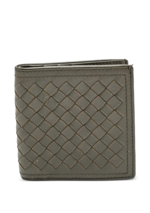 Bottega Veneta Pre-Owned Intrecciato leather bifold wallet - Green
