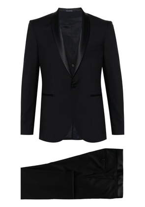Tagliatore virgin-wool tuxedo suit - Blue
