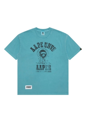 AAPE BY *A BATHING APE® graphic-print T-shirt - Blue
