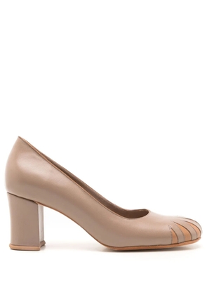 Sarah Chofakian 55mm Andy Warhol leather pumps - Neutrals