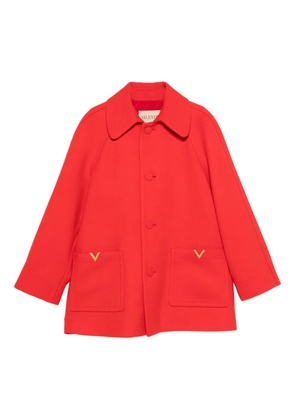 Valentino Garavani wool single-breasted coat - Red