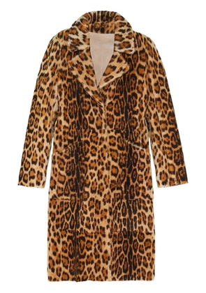 Yves Salomon merino-wool coat - Brown