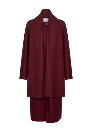 Harris Wharf London wrap-front wool coat - Red
