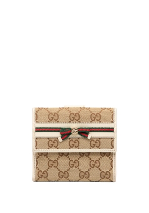 Gucci Pre-Owned 2000-2015 GG Canvas Princy Compact Wallet small wallets - Brown
