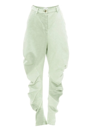 JW Anderson twisted cotton trousers - Green
