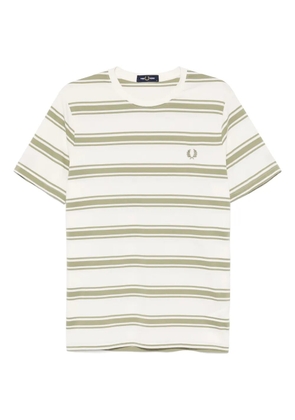 Fred Perry logo-embroidered T-shirt - Neutrals