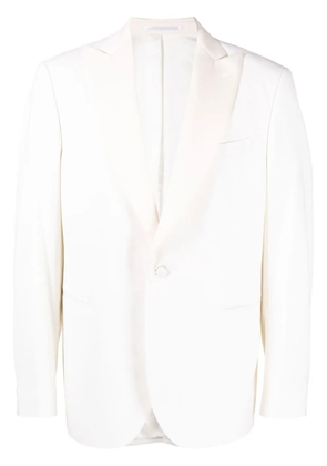 N.Peal single-breasted button blazer - White