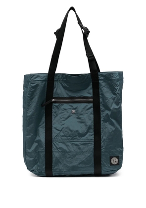 Stone Island zip-pocket tote bag - Green