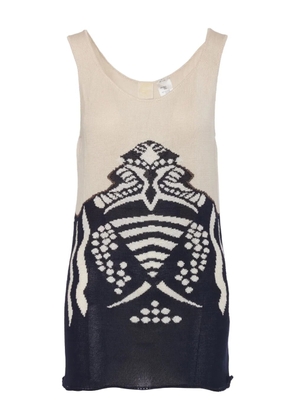 Krizia Pre-Owned fine-knit top - Neutrals