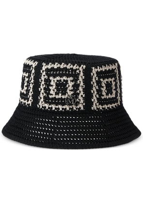 Maison Michel Axel crochet bucket hat - Black