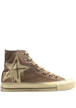 Converse star-print sneakers - Brown