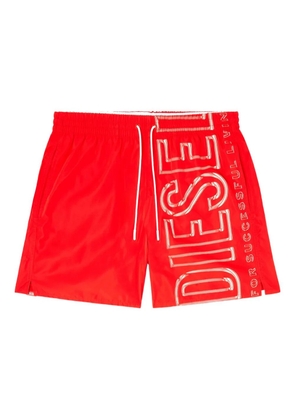 Diesel Soccer-41-D-Core logo swim shorts - Red