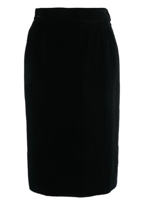 Saint Laurent Pre-Owned 1990s high-waisted pencil skirt - Black