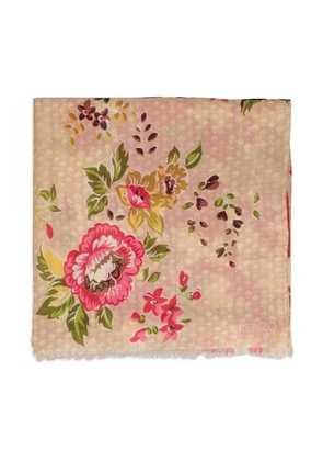 Kenzo Pre-Owned floral-print scarf - Pink