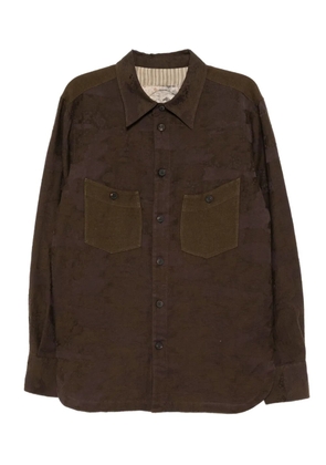 Ziggy Chen cotton shirt - Brown