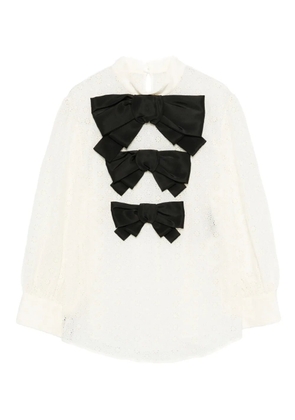 Valentino Garavani Daisy bow blouse - Neutrals
