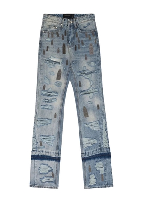 Who Decides War distressed jeans - Blue