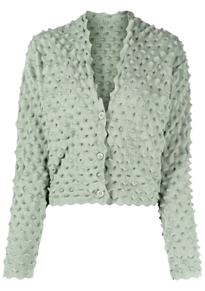 JNBY V-neck cropped cardigan - Green