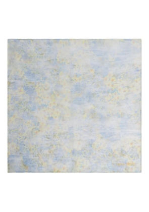 Alberta Ferretti floral silk scarf - Blue