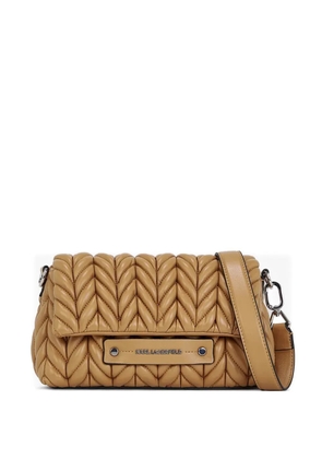 Karl Lagerfeld quilted cross body bag - Brown