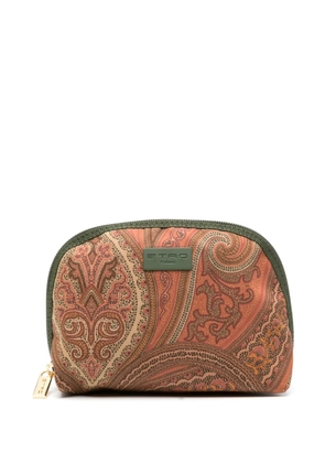 ETRO paisley-print makeup bag set - Brown