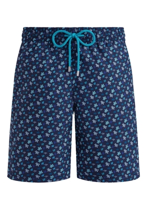 Vilebrequin graphic-print swim shorts - Blue