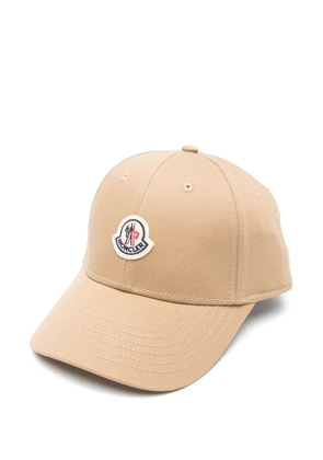 Moncler logo-patch cap - Neutrals