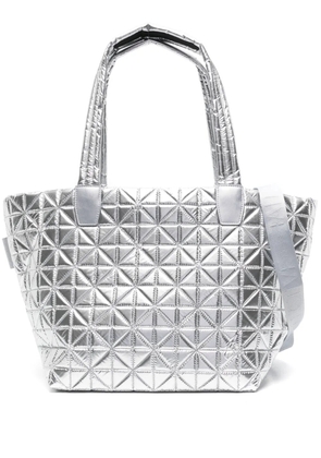 VeeCollective medium Vee metallic tote bag