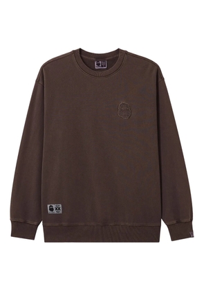 FINGERCROXX embroidered sweatshirt - Brown
