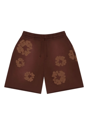Denim Tears Mono Cotton Wreath shorts - Brown