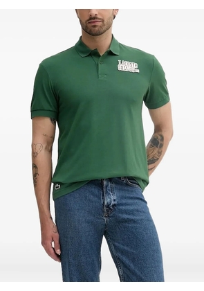 Lacoste crocodile-patch short-sleeved polo shirt - Green