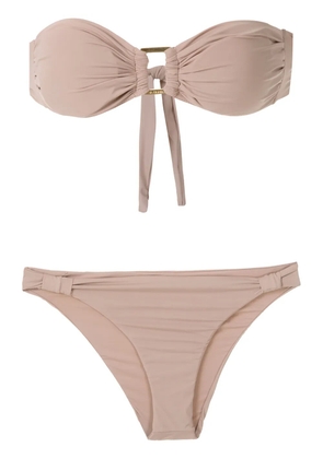 Amir Slama bandeau bikini set - Neutrals